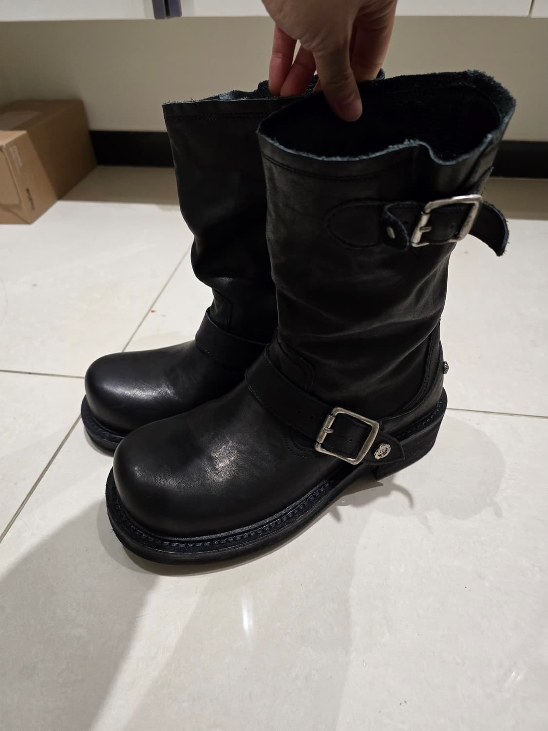 로맨틱무브x후디진호 스틸바운드 엔지니어 부츠 230 상품이미지3