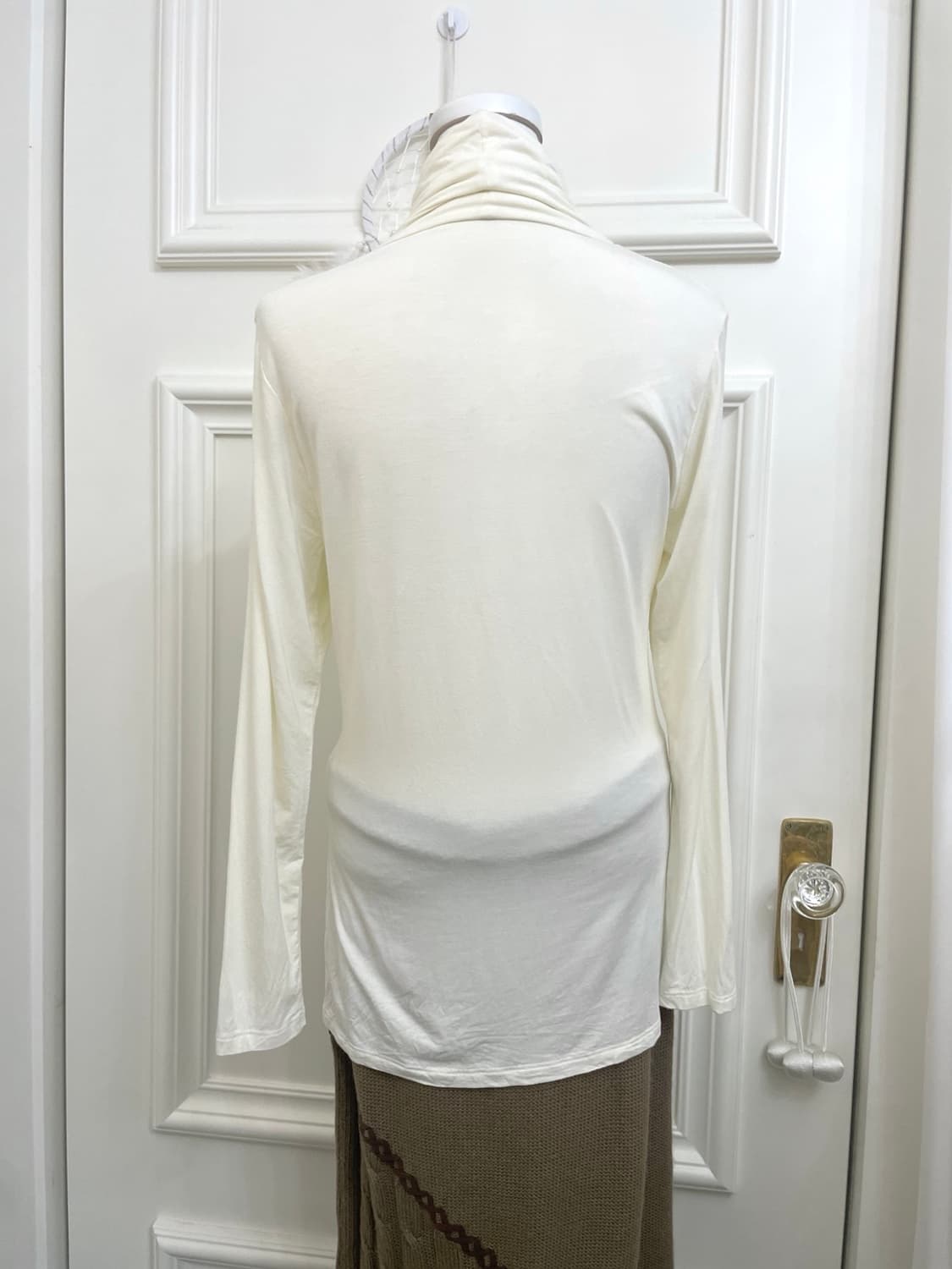 ivory shirring basic turtle neck top&bei 상품이미지7