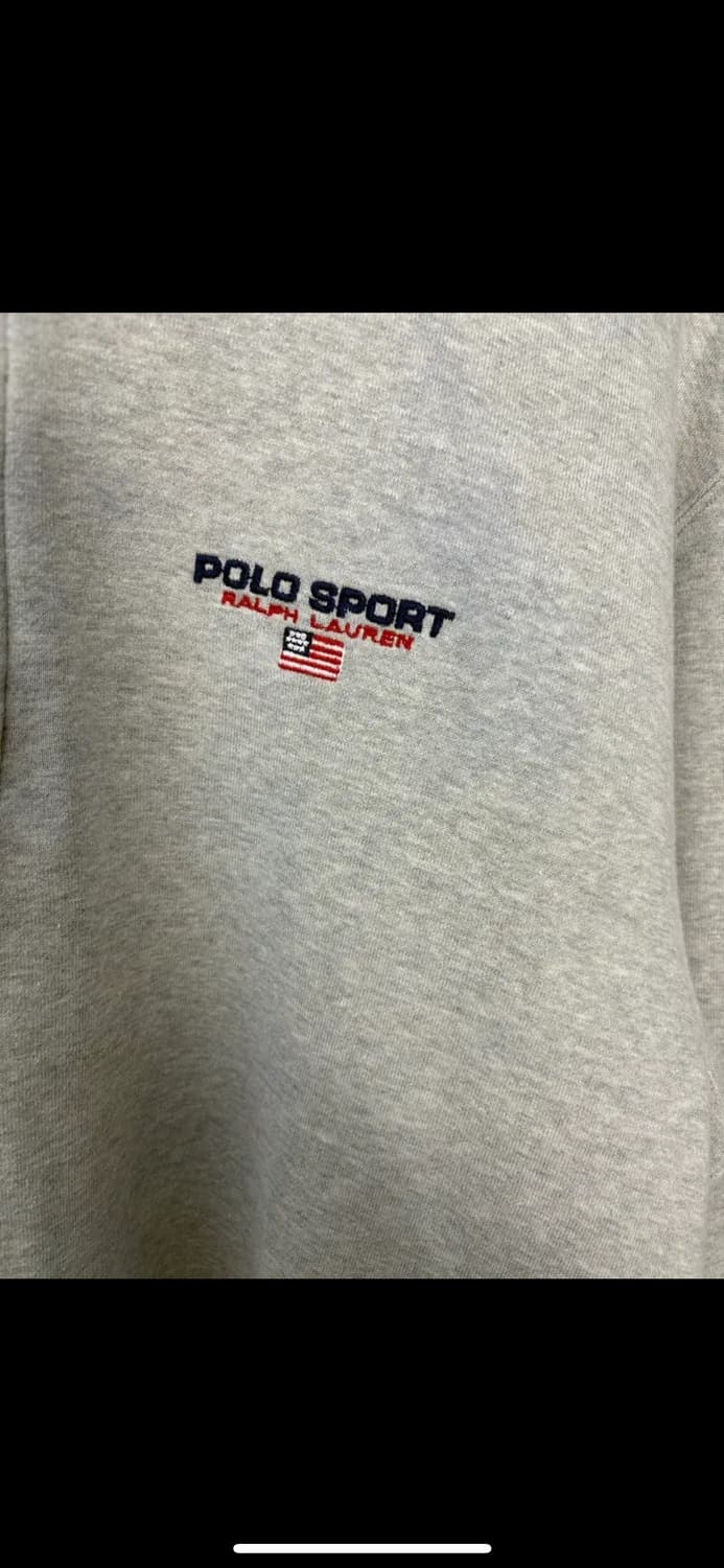 폴로스포츠 그레이 하프집업 스웻셔츠 H1858 상품이미지5