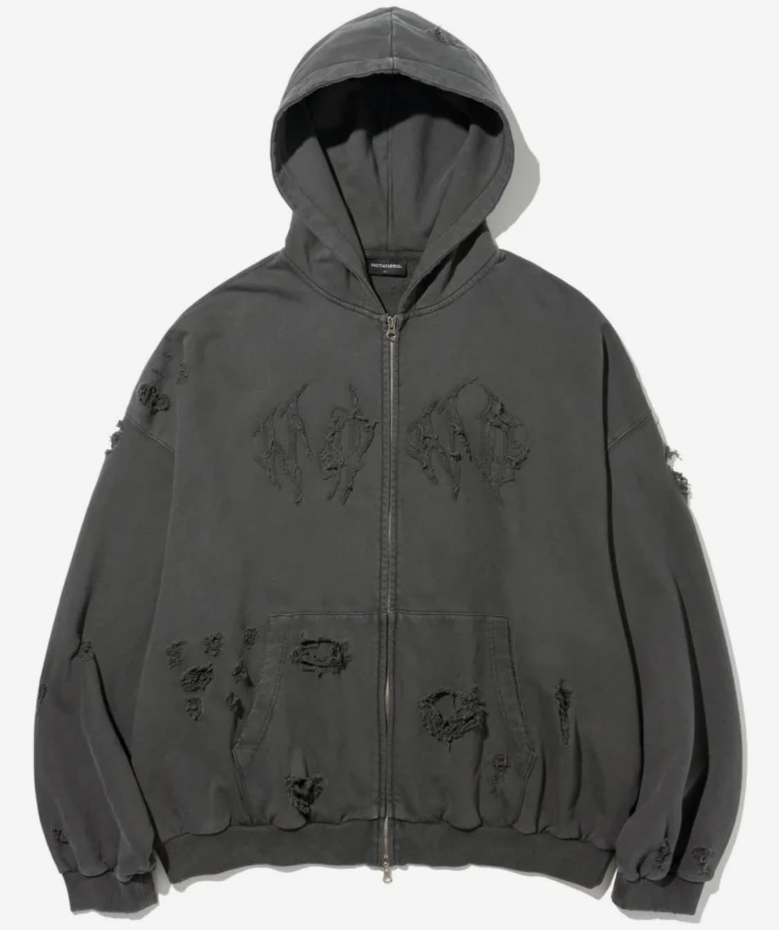 [L] 낫포너드 N4ND 후드집업 차콜 상품이미지1