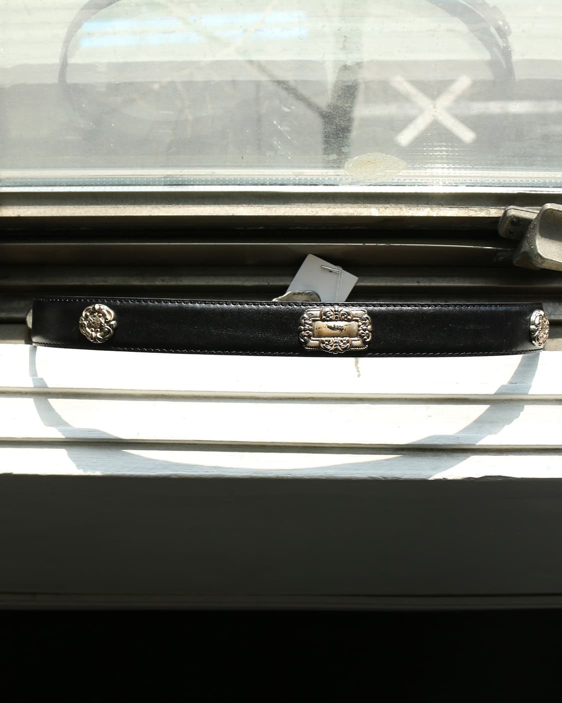 빈티지 웨스턴 레더 스터드 벨트 상품이미지4