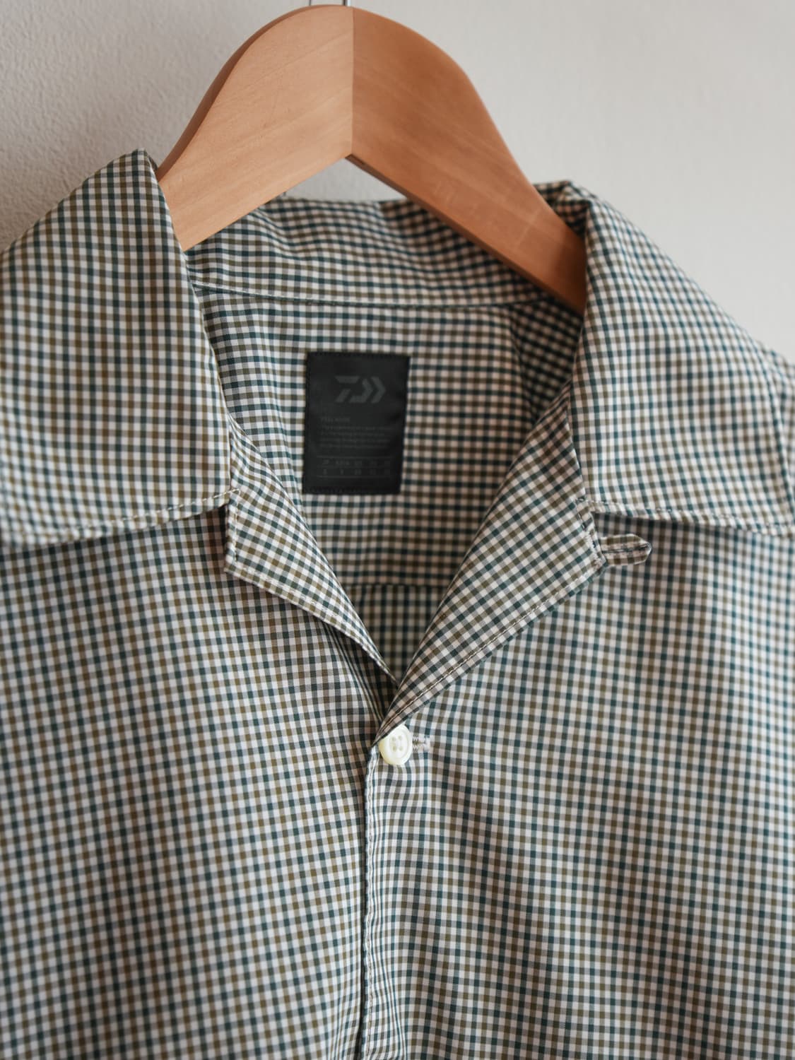 다이와피어39 테크 뉴 앵글러스 오픈카라 깅엄체크 셔츠 상품이미지3