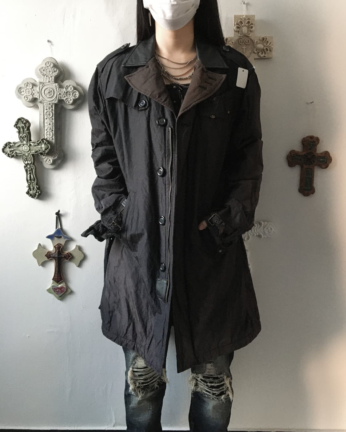 Diesel belted coat 상품이미지1