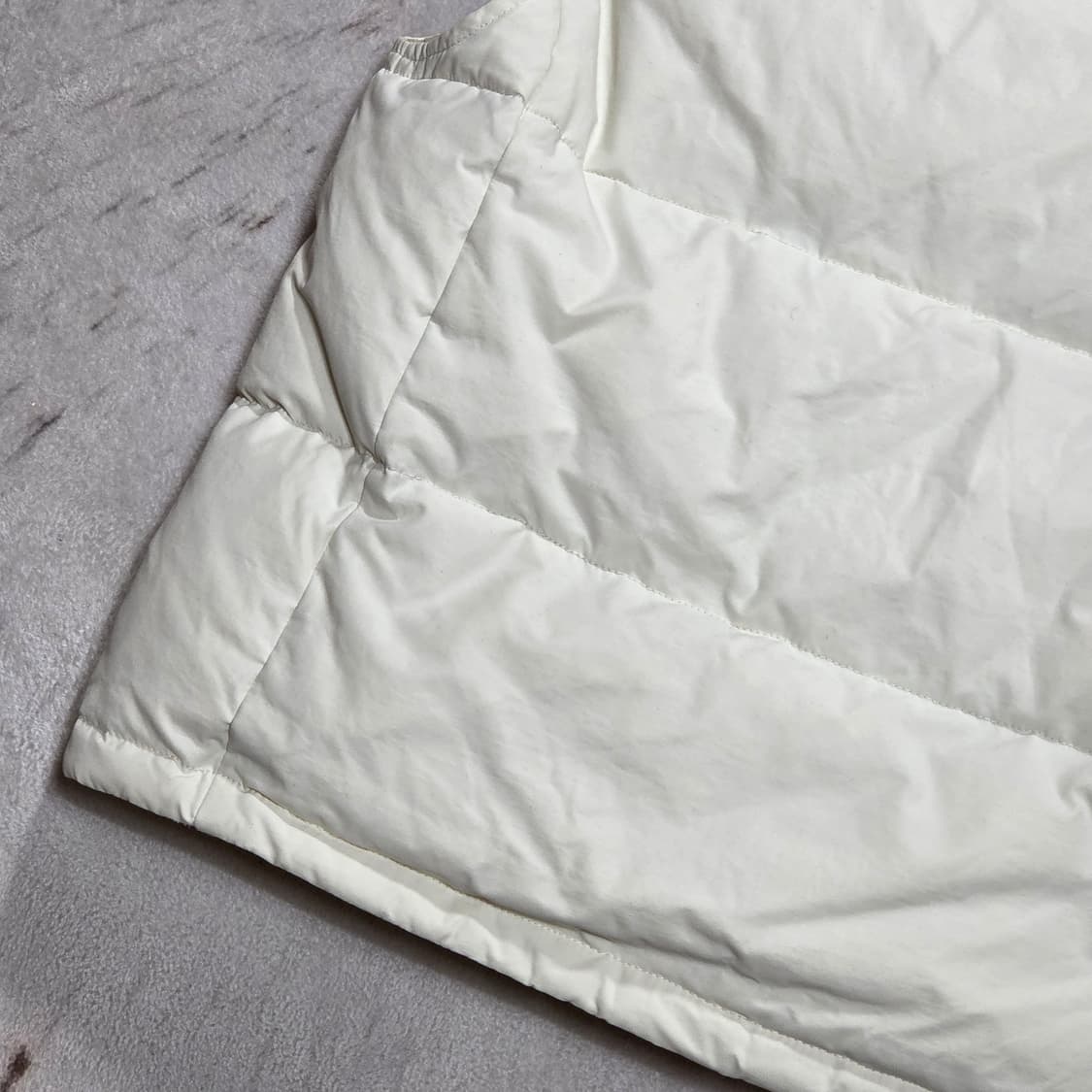 지프 덕다운 화이트 패치 패딩 베스트 상품이미지7