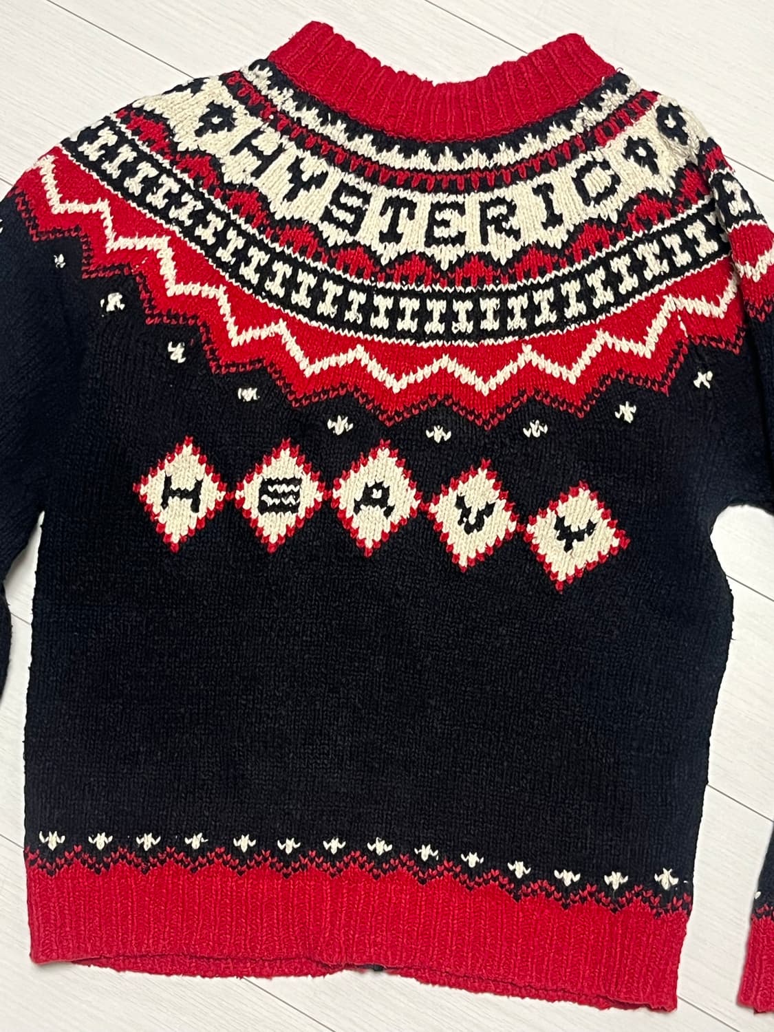 히스테릭글래머 니트 집업 상품이미지2