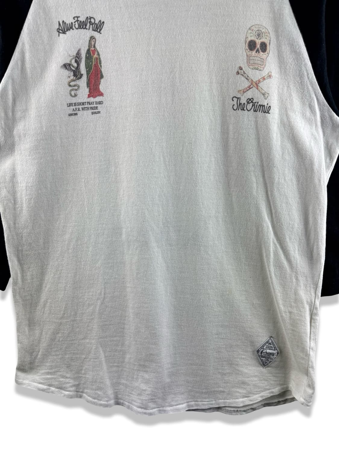 JPN Y2K 스컬 나그랑 7부롱슬리브2640 상품이미지4