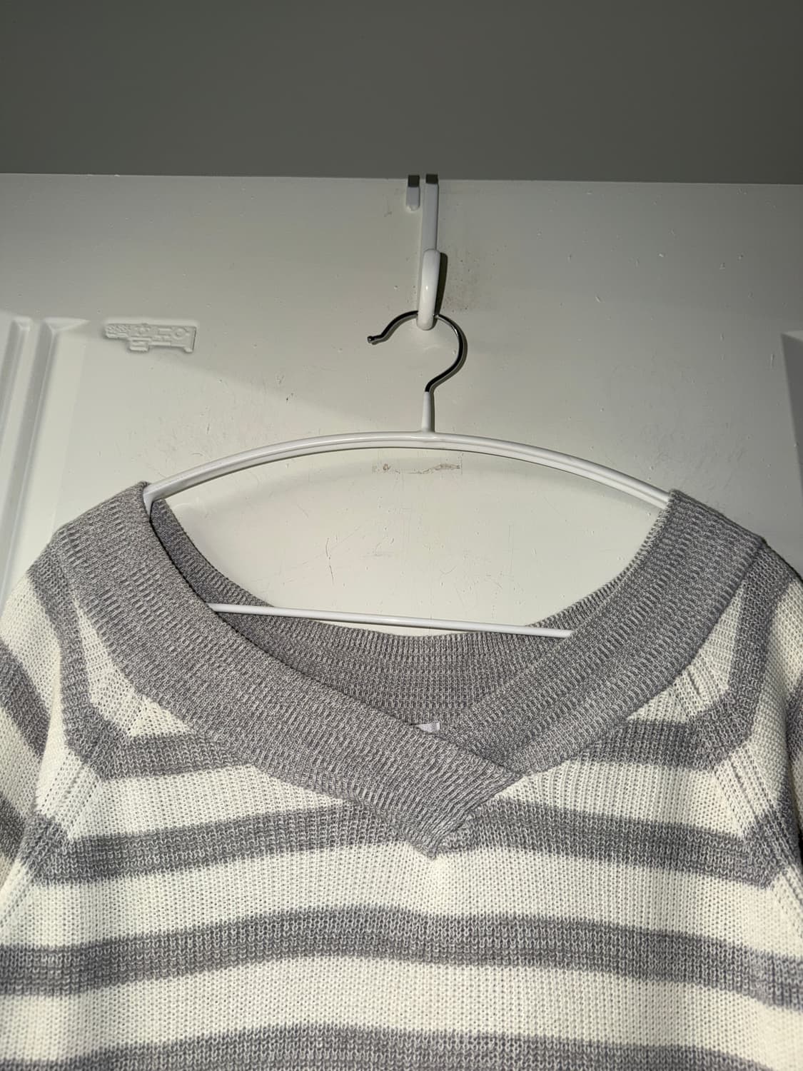 일본빈티지 오프숄더 스트라이프 탑 상품이미지5