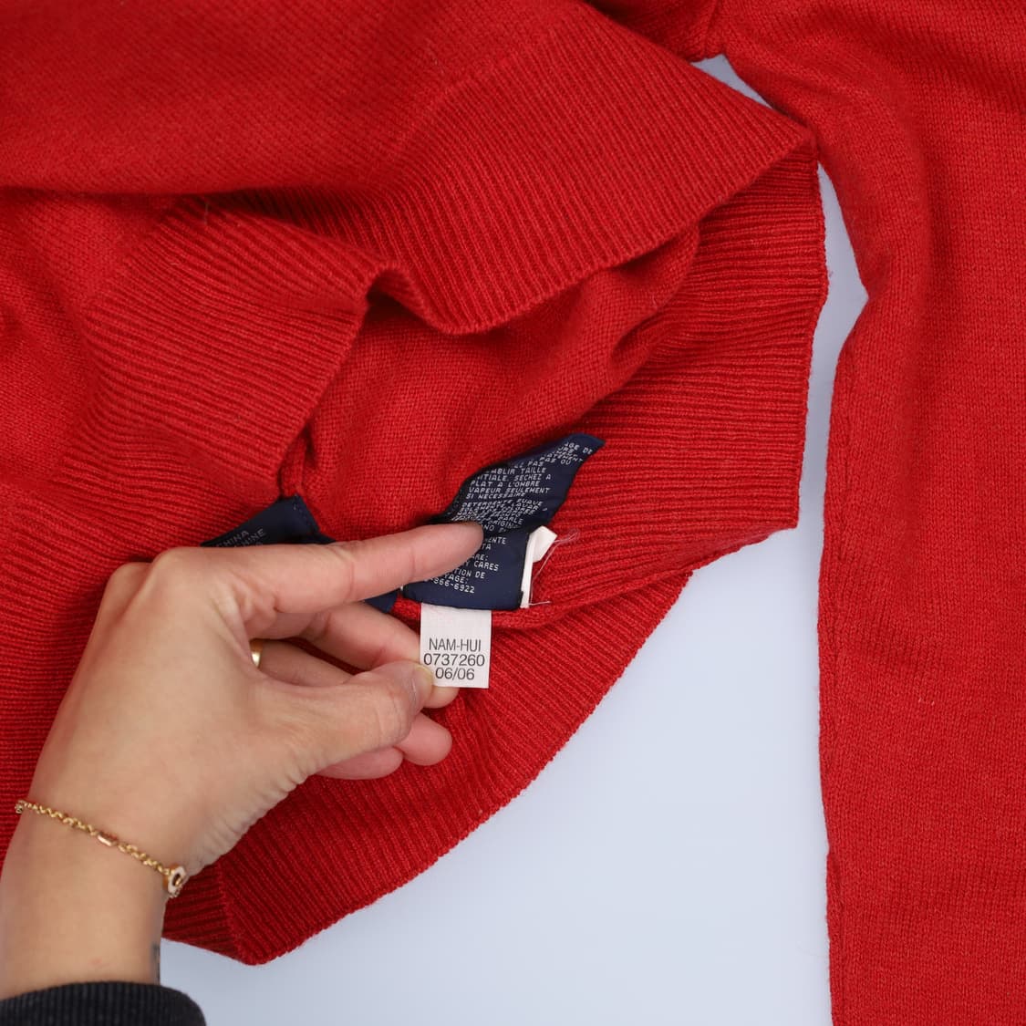 [M] 타미힐피거 울 반집업 니트 1210H1 상품이미지6