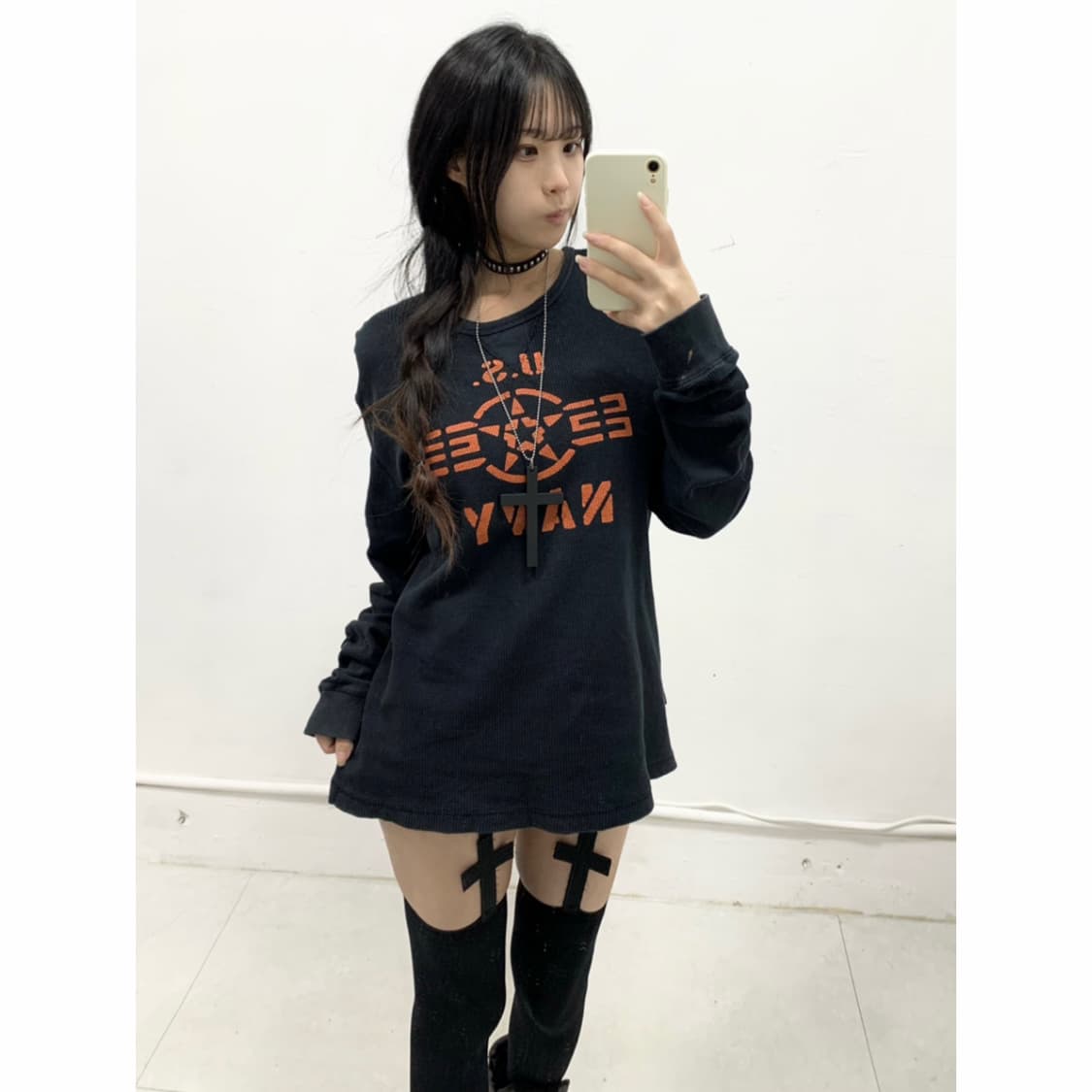 [AVIREX] 아비렉스 와플 y2k 롱슬리브 상품이미지1