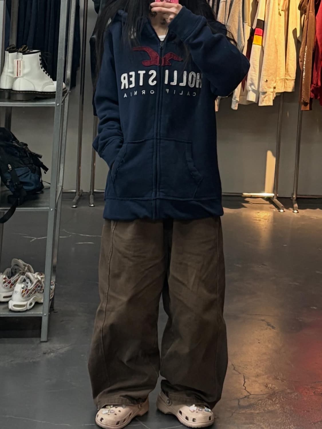 홀리스터 캘리포니아 네이비 후드집업 A3312 상품이미지1