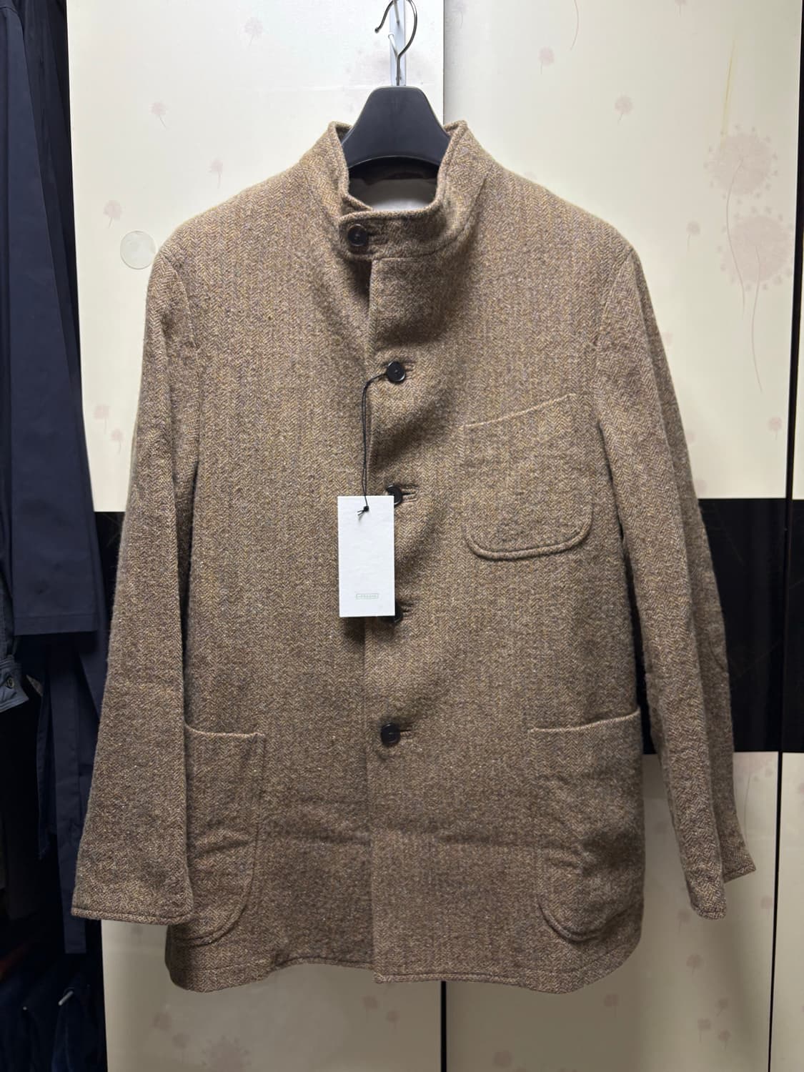 [2] 아프레쎄 트위드 헌팅 자켓 브라운 상품이미지3