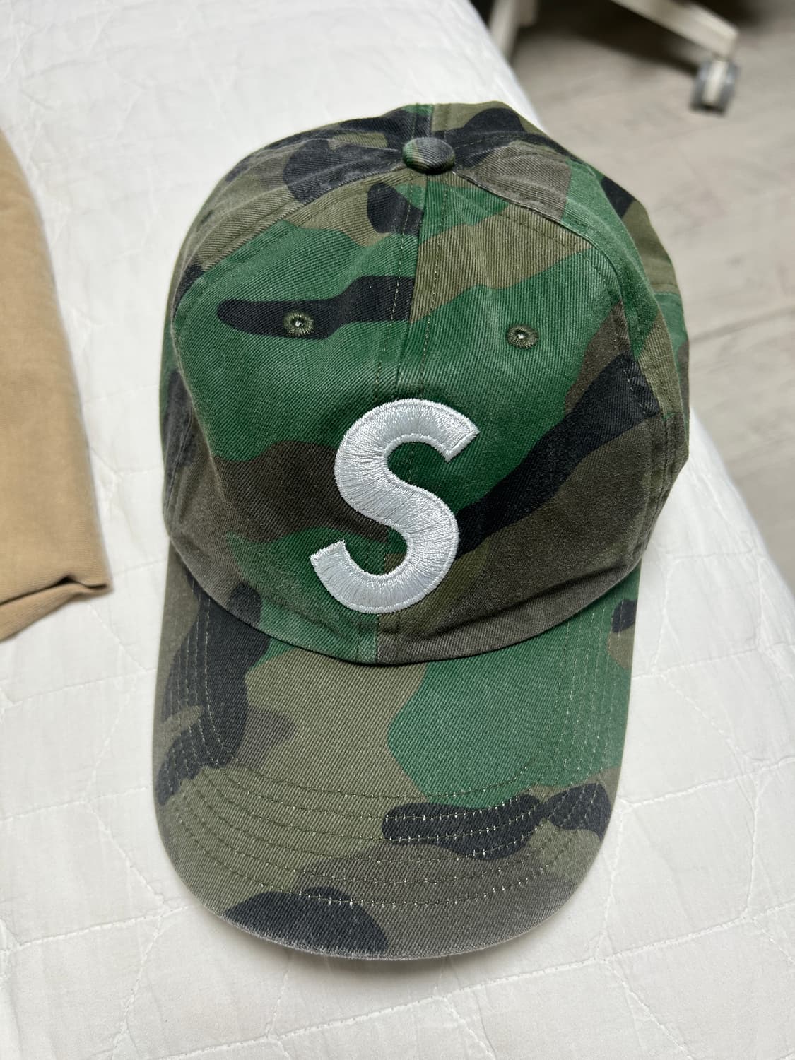 슈프림 피그먼트 프린트 S로고 6패널 캡 우드랜드 카모 상품이미지2