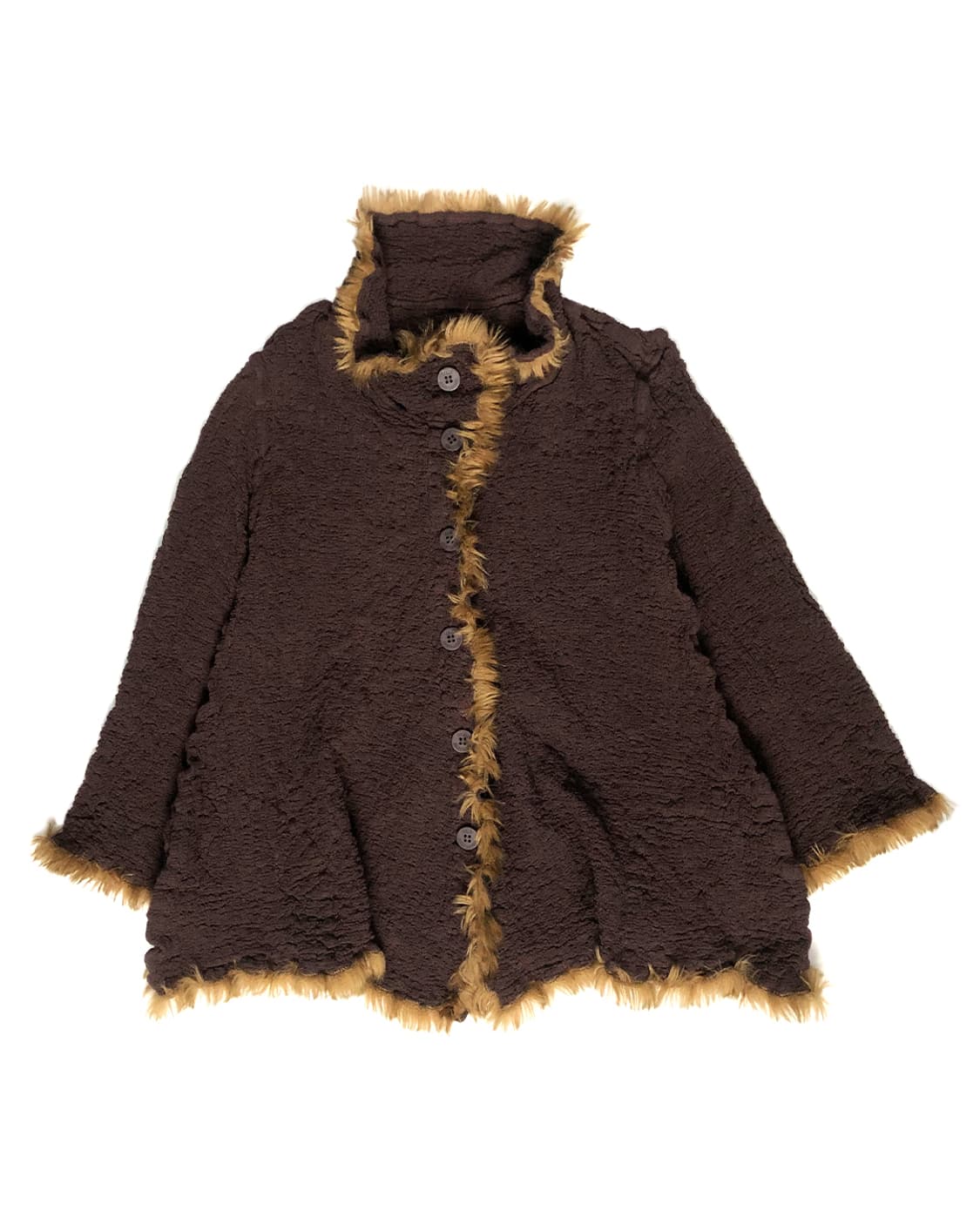 me ISSEY MIYAKE 트리밍 퍼 링클 자켓  상품이미지1