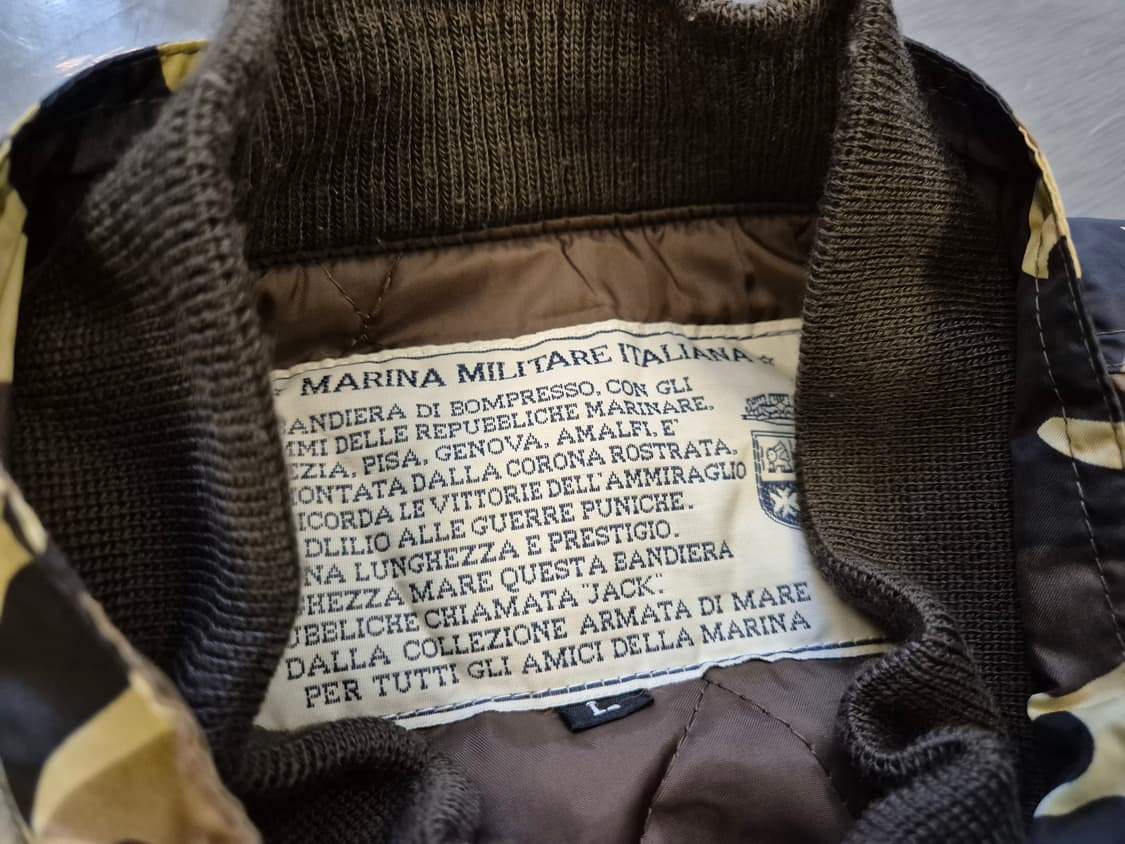 90s Marina militare italiana 덕카모 봄버 상품이미지8