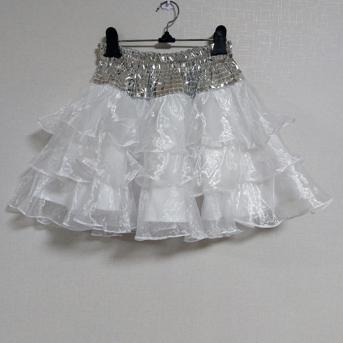 오간자 러플 트리플 캉캉 프릴 스커트 상품이미지1