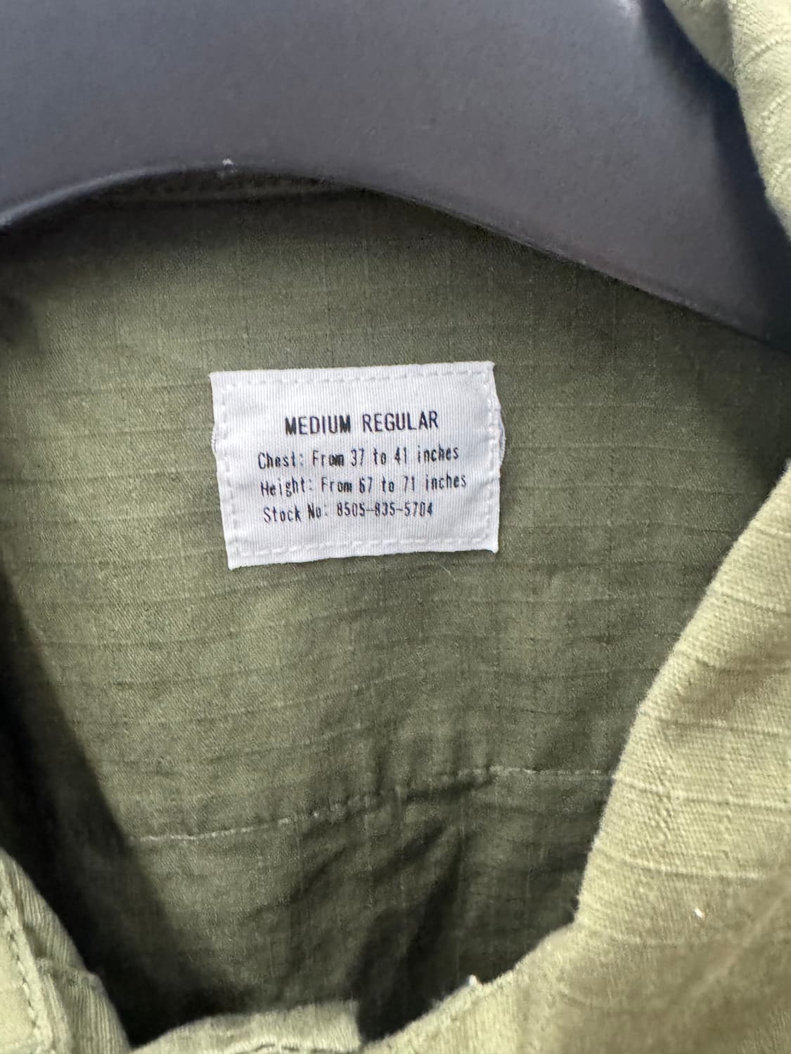 미군 베트남전 OG-107 정글자켓 립스탑 M-R 상품이미지4