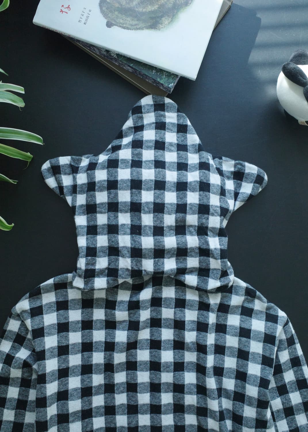 메르시보꾸 스타 체크 후드집업 상품이미지5