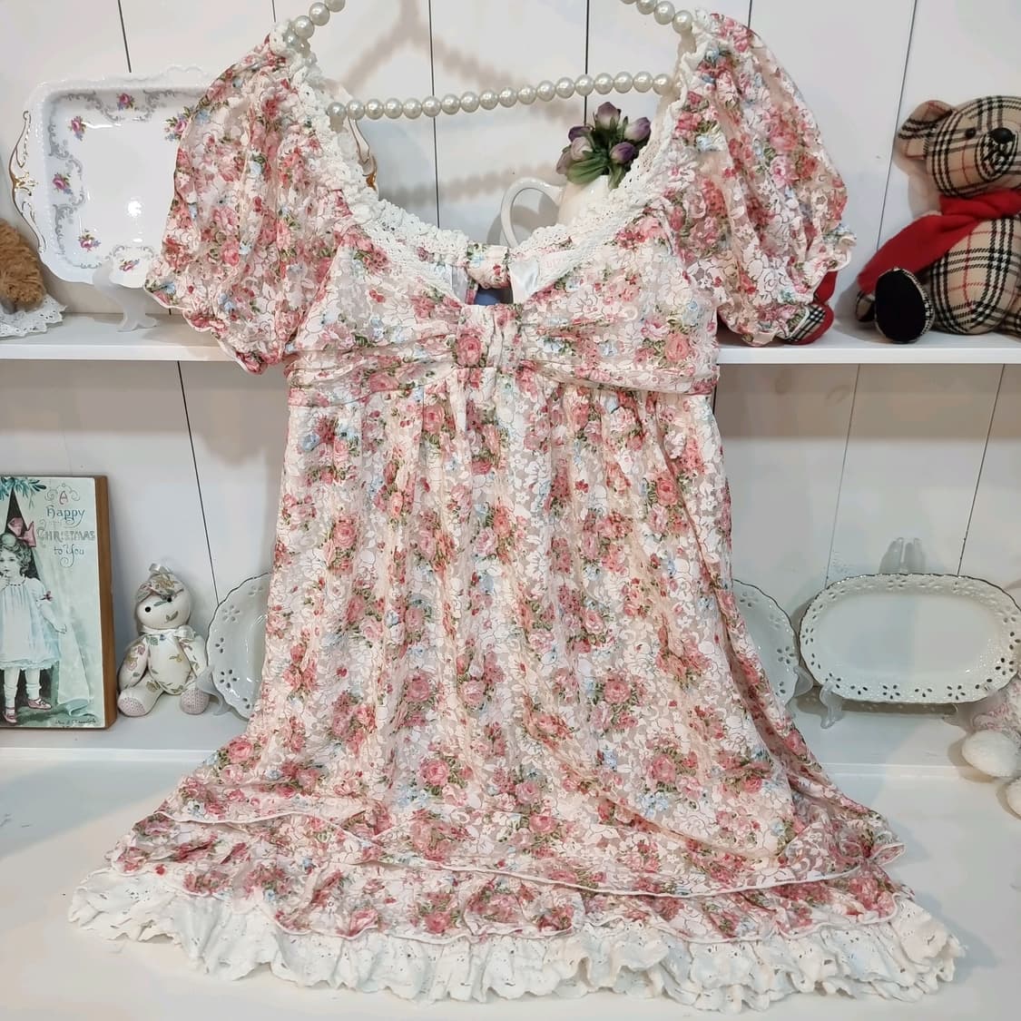 리즈리사(LIZ LISA) 로즈가든 레이스 플라워 원피스 상품이미지6