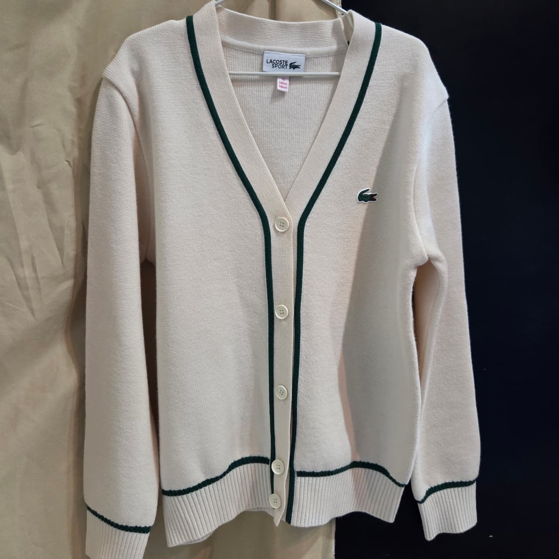 라코스테 주니어 컬러티핑 가디건 상품이미지1