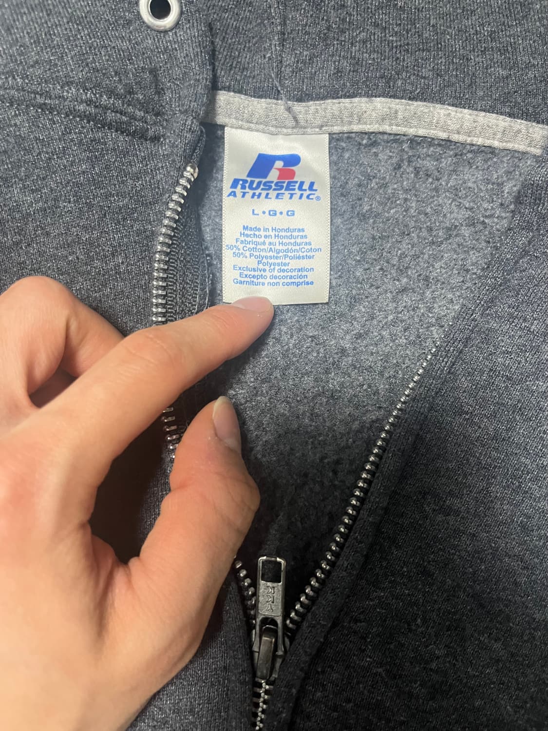 90s Russell athletic 후드집업 상품이미지4