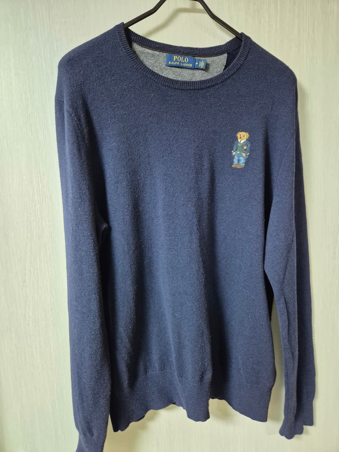(정품) 폴로 랄프로렌 베어 메리노 울 니트 스웨터 라지 매장판 상품이미지1