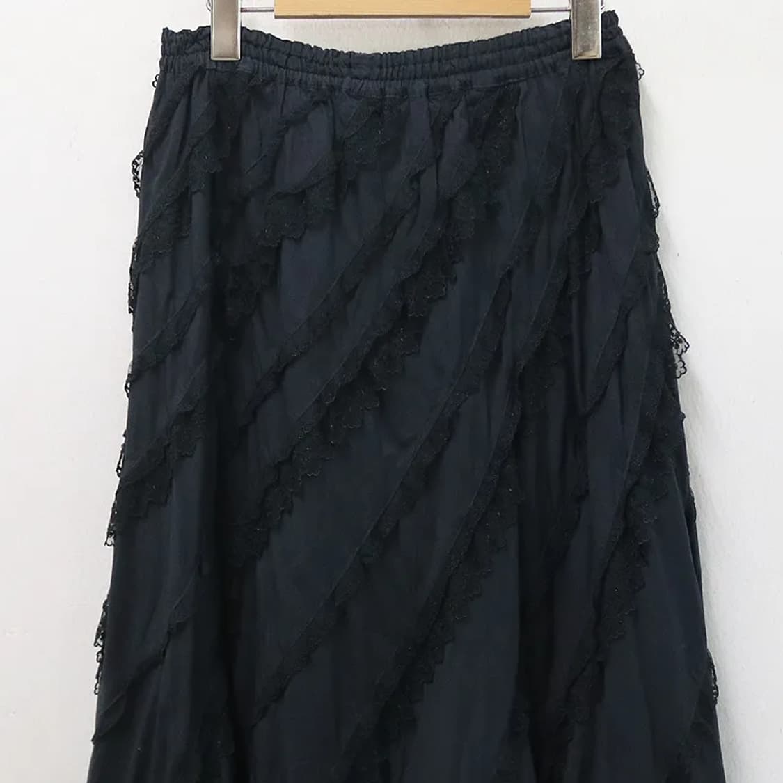 모리걸 레이스 롱 언발 스커트 64404 상품이미지3