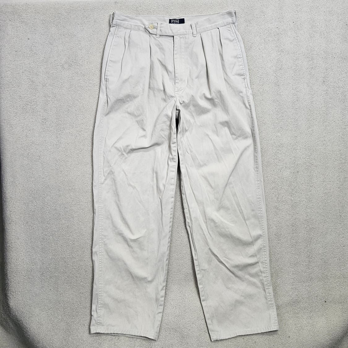 90s 폴로 랄프 로렌 투턱 치노 팬츠 32 30 Made in USA 상품이미지1