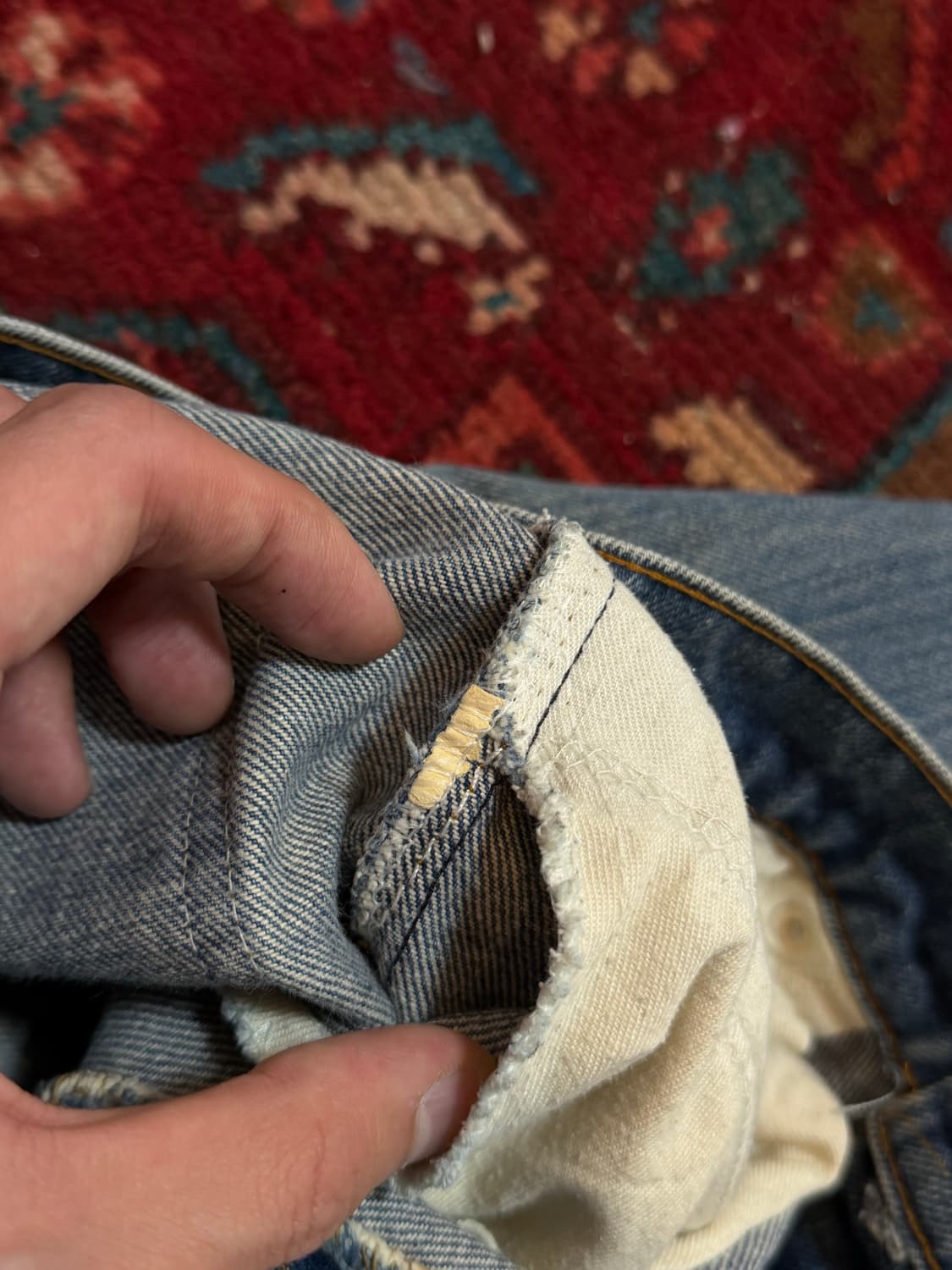 80's USA 빈티지 리바이스 517 오렌지탭 체인스티치 상품이미지10