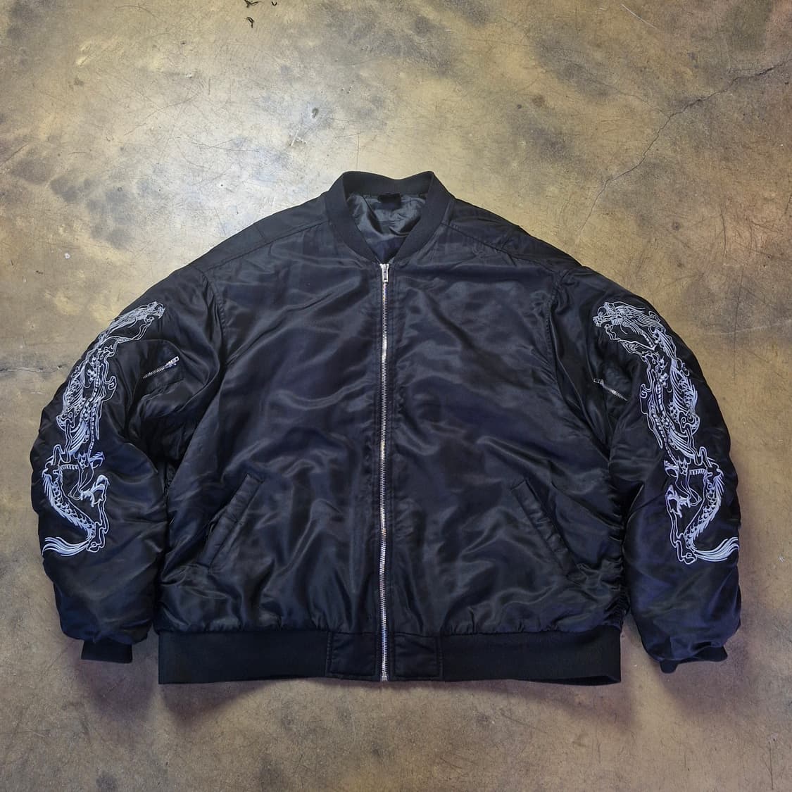 TM3 티엠쓰리 곤룡포 자수 MA-1 항공점퍼 3XL 상품이미지4