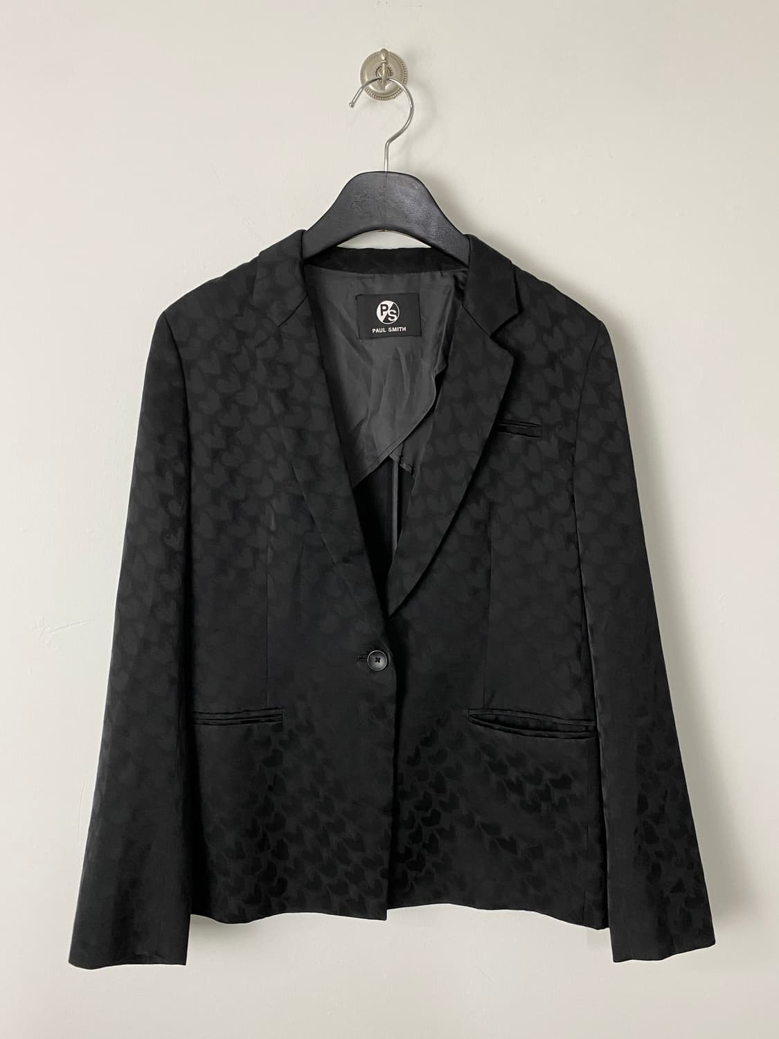 빈티지 PAUL. SMITH 하트 패턴 원 버튼 자켓 상품이미지1