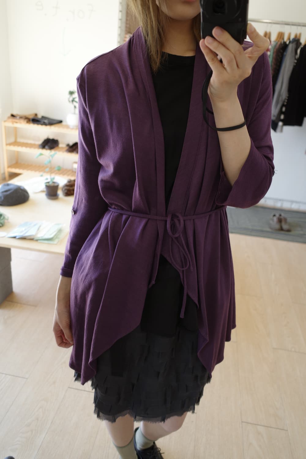 purple cardigan 상품이미지3