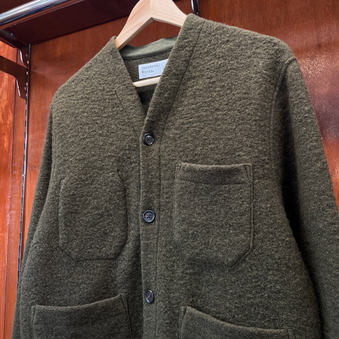 유니버셜웍스 울 플리스 가디건  [ 100 ] 상품이미지3