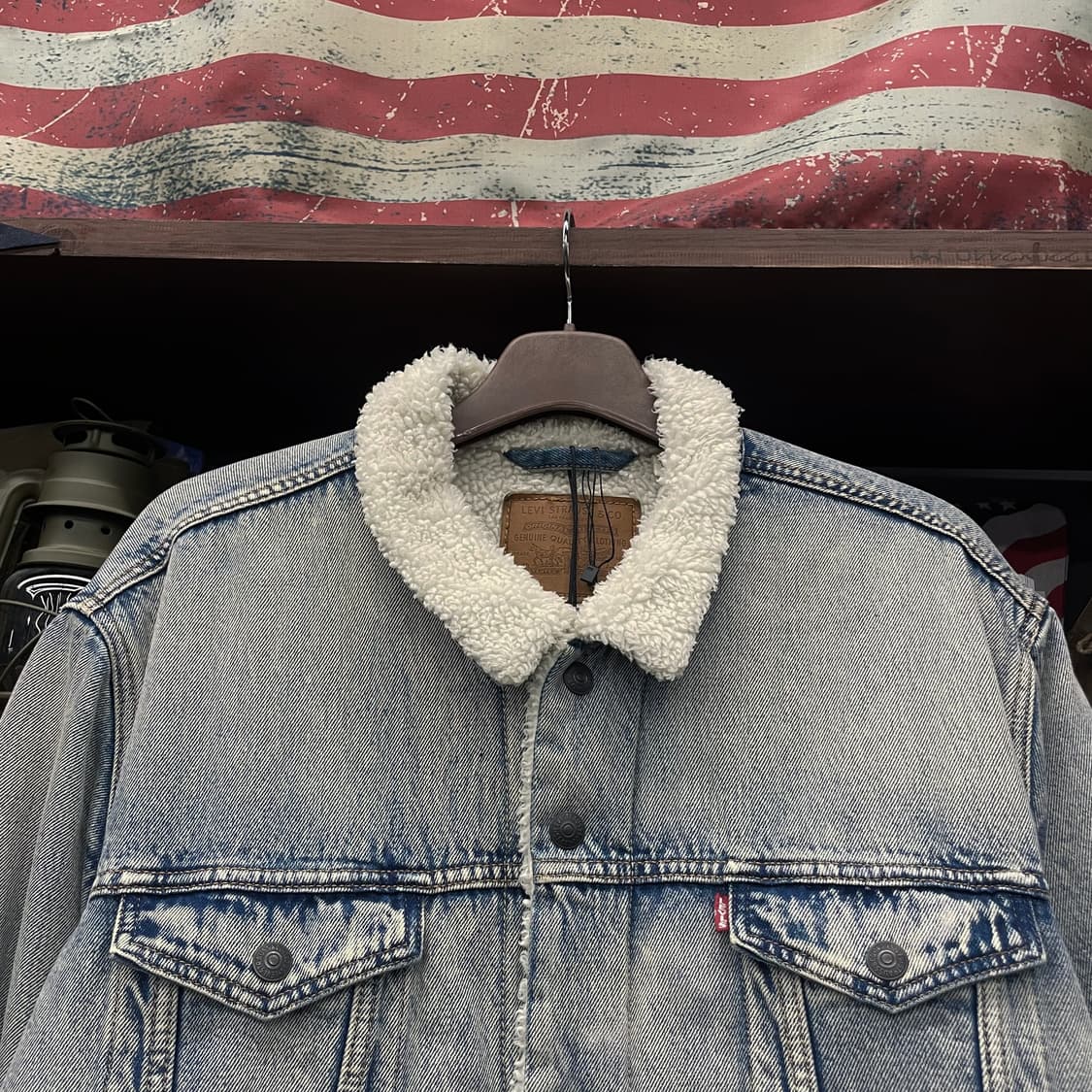 리바이스 타입 3 쉐르파 연청 데님 트러커 자켓 상품이미지3