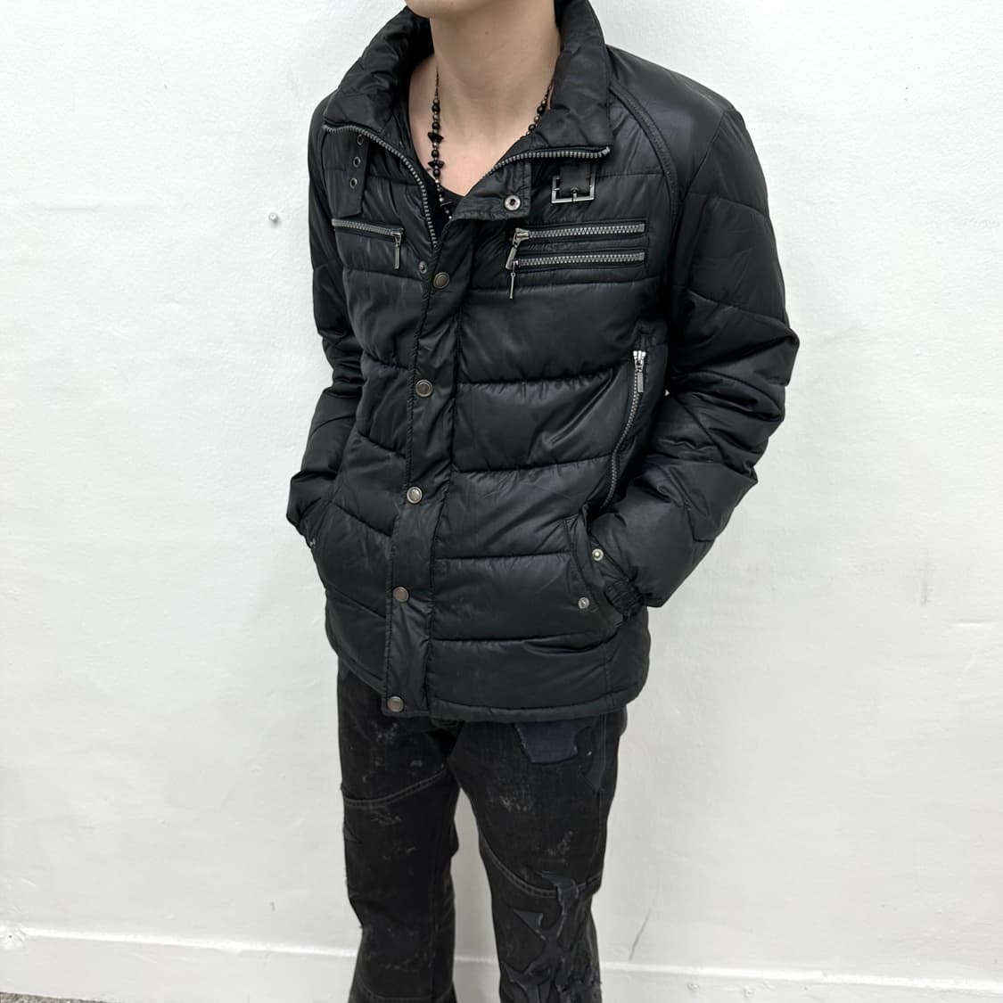 buckle detail down jacket 상품이미지1