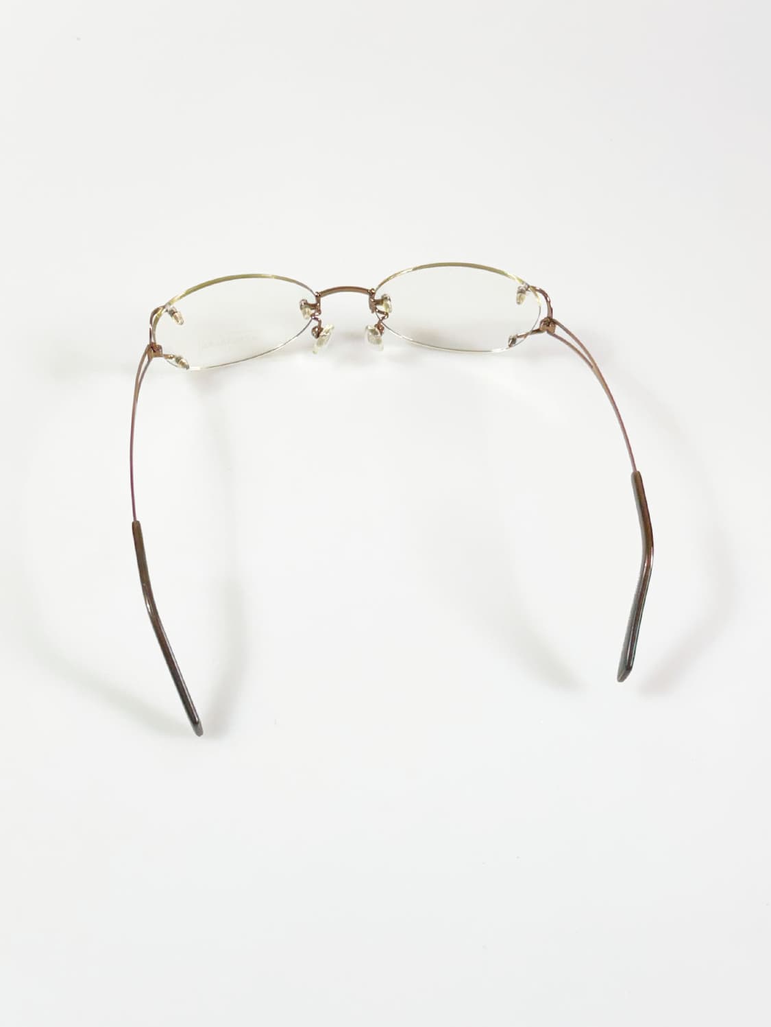 KENZIA ITALT 무테 오벌 메탈 프레임 빈티지 안경 상품이미지5