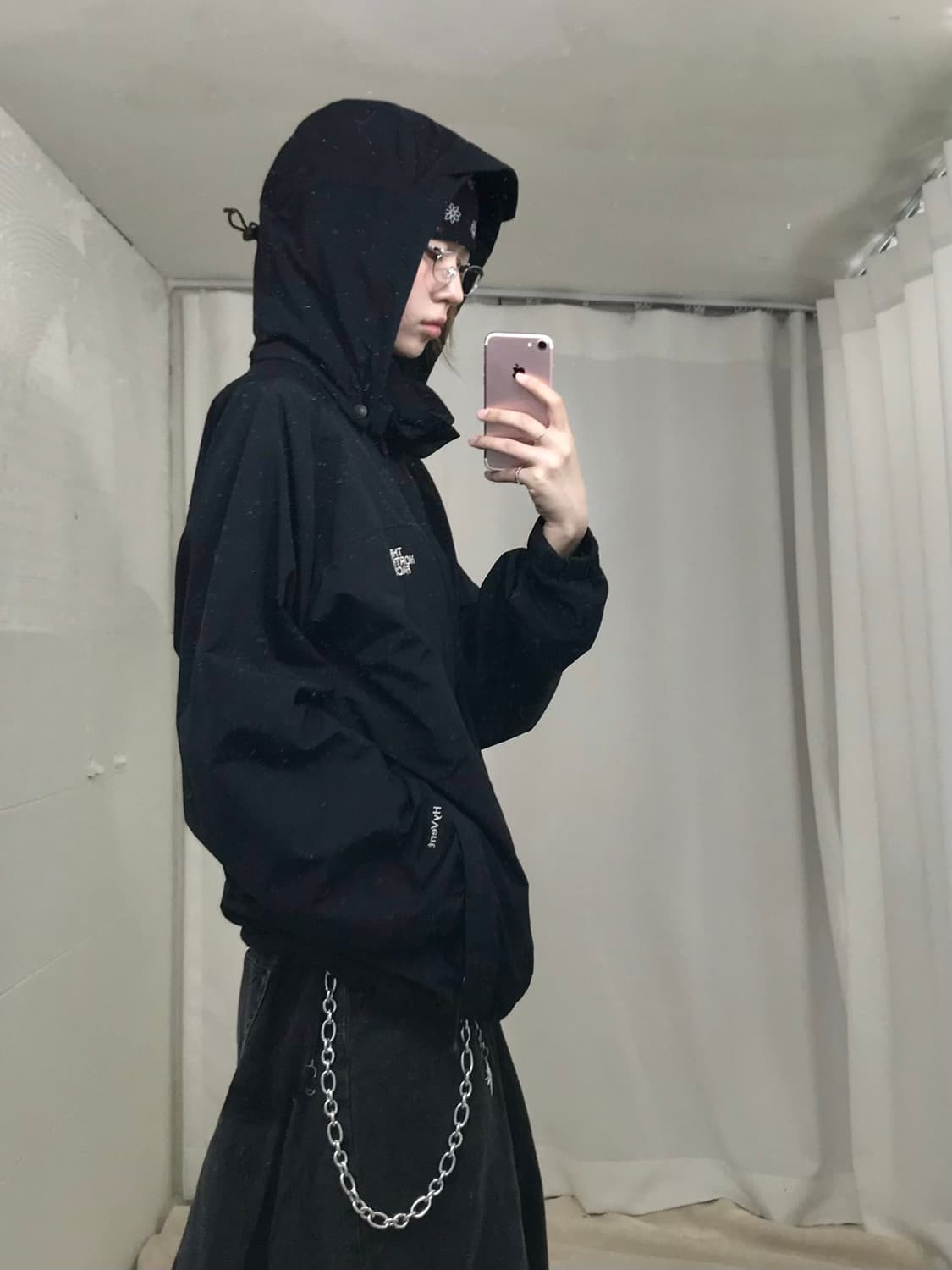 노스페이스 Hy vent 블랙 윈드 브레이커 바람막이 상품이미지3