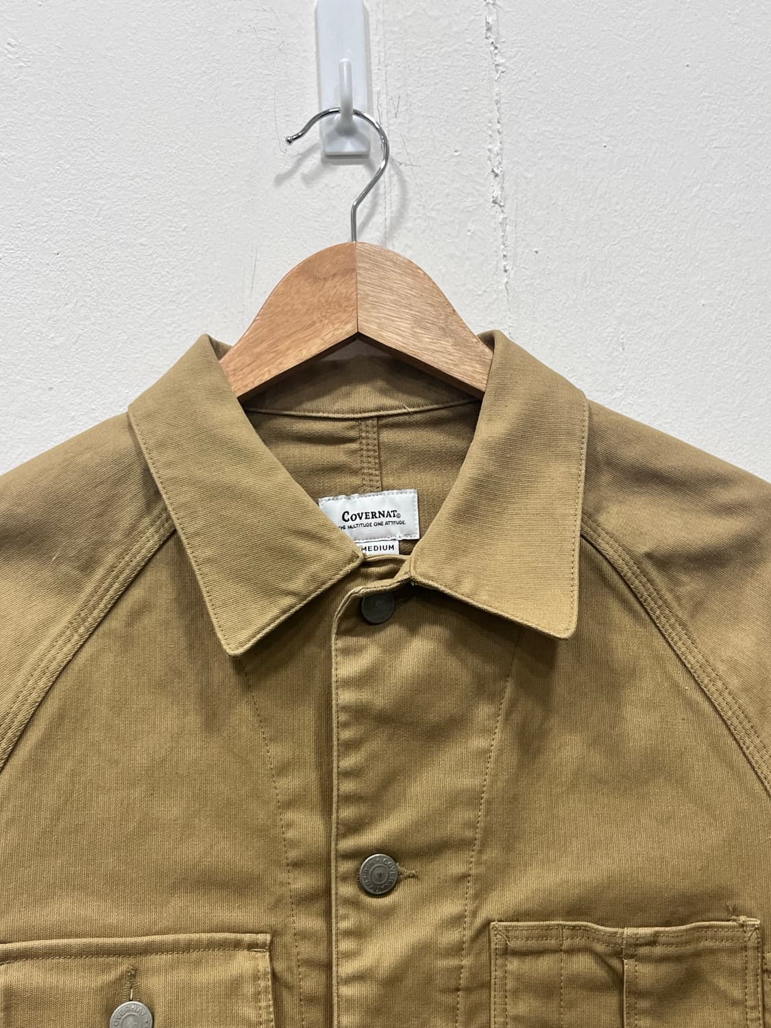 커버낫 오버핏 워크자켓 워크웨어 M 베이지 상품이미지2