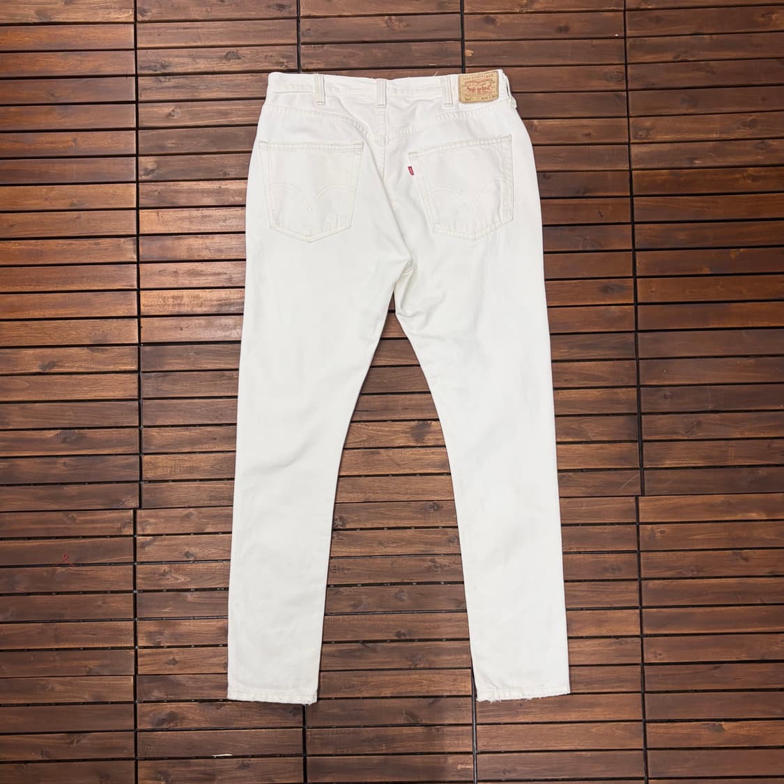 리바이스 00’s 501 화이트 데님 팬츠 (38) 상품이미지6