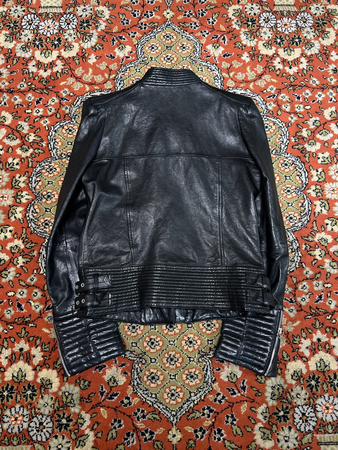 [M] 빈티지 이태리 여성 램스킨 레더자켓 상품이미지2