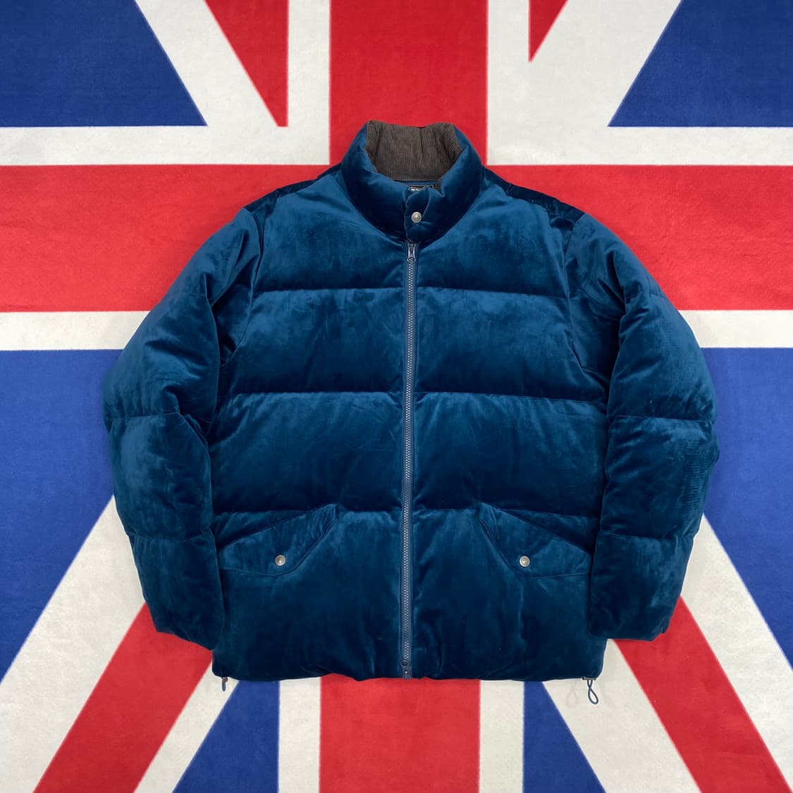 프리즘웍스 벨벳 구스다운패딩 M 실측 L -XL  상품이미지1