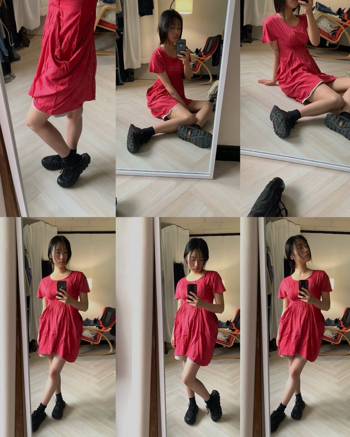 [KAWI JAMELE] pocket drape dress 상품이미지6