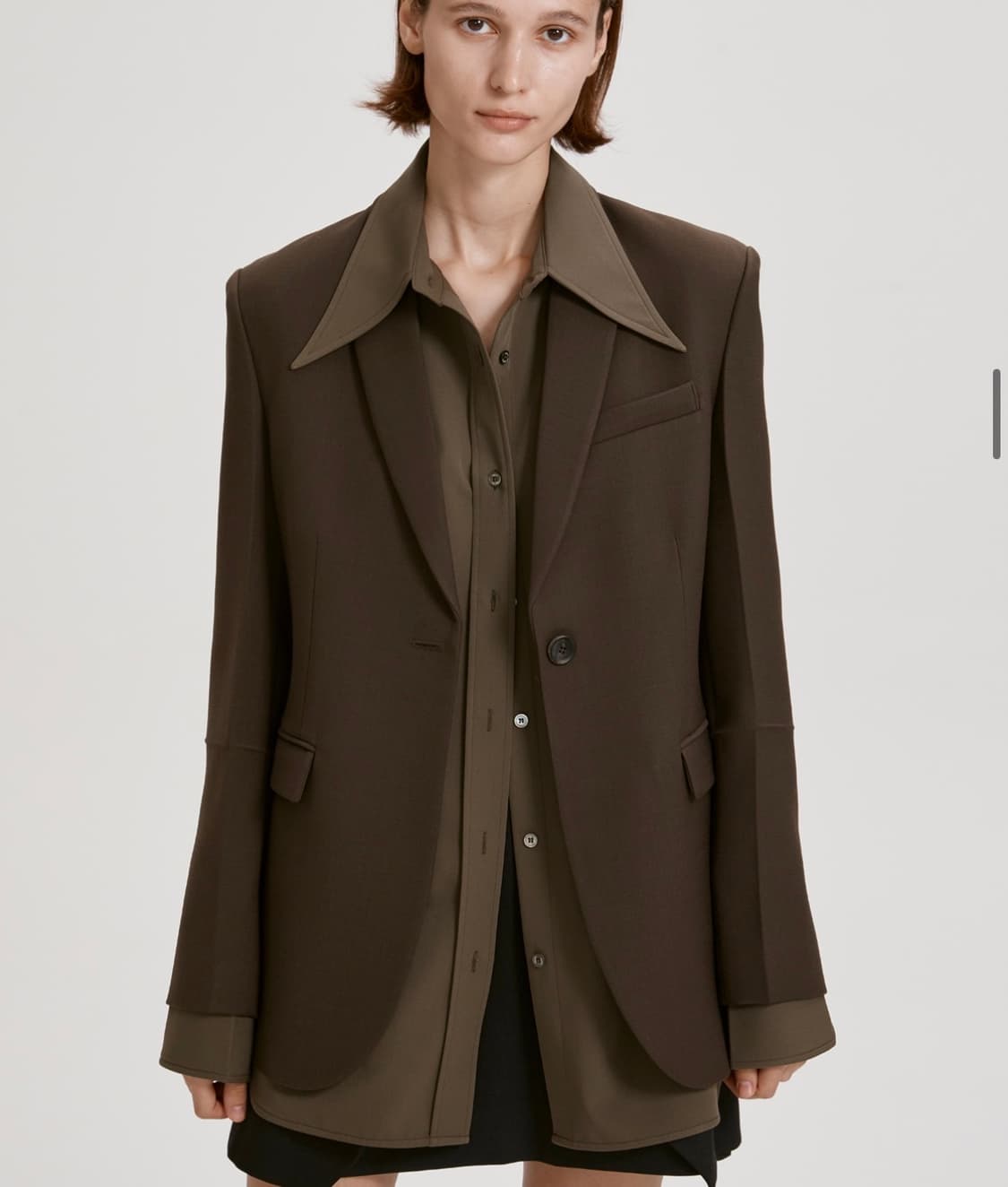 Recto렉토 드레이프 랩 셔츠 (택달린새상품) 상품이미지1