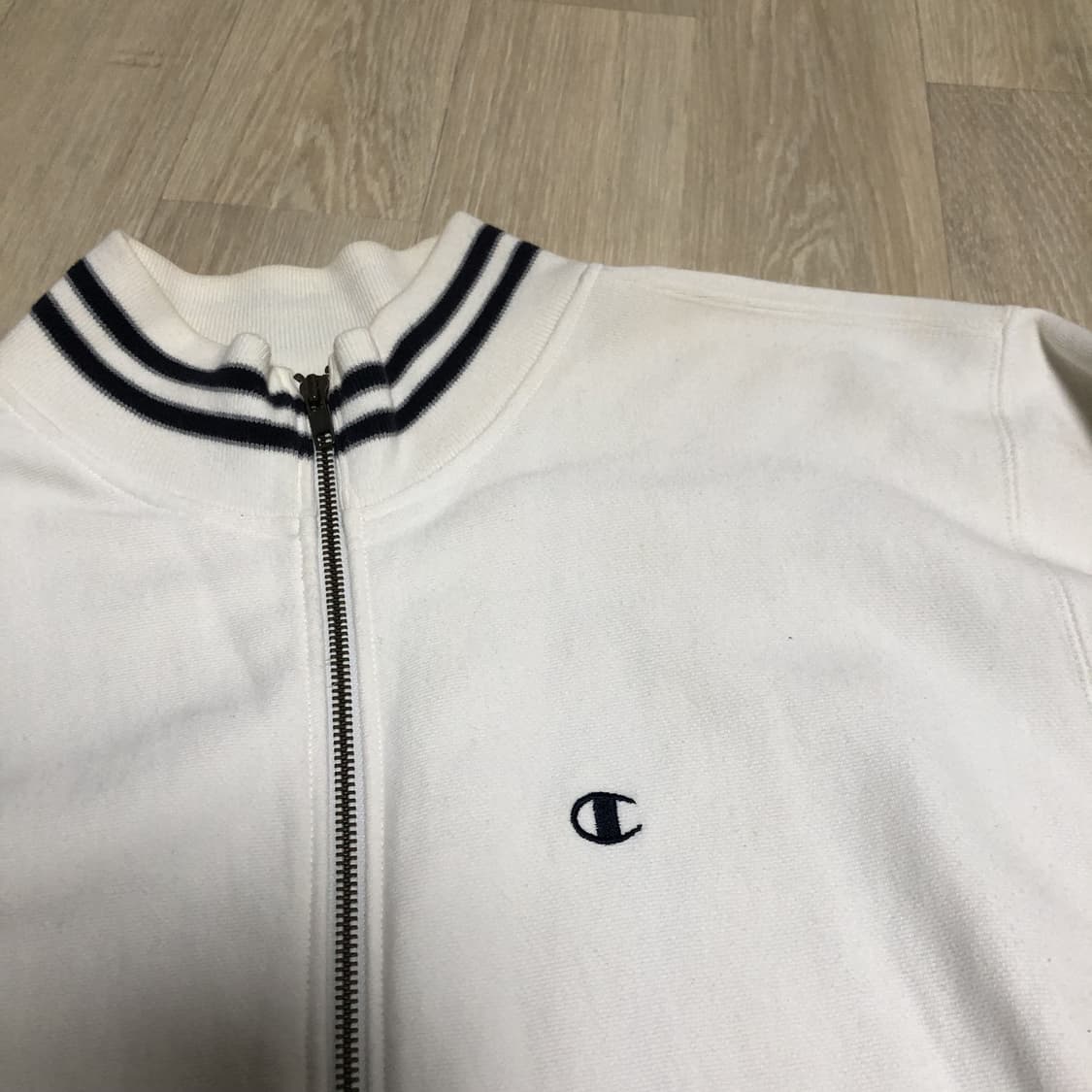 (L) 챔피언 재팬 Champion JP 리버스위브 풀집업 자켓 화이트 상품이미지3