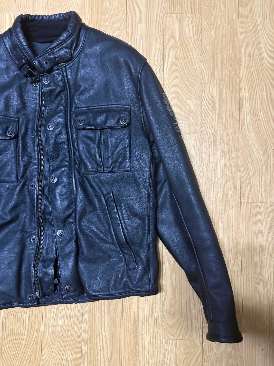 벨스타프 퓨어모터사이클 가죽 레더 자켓L 상품이미지2