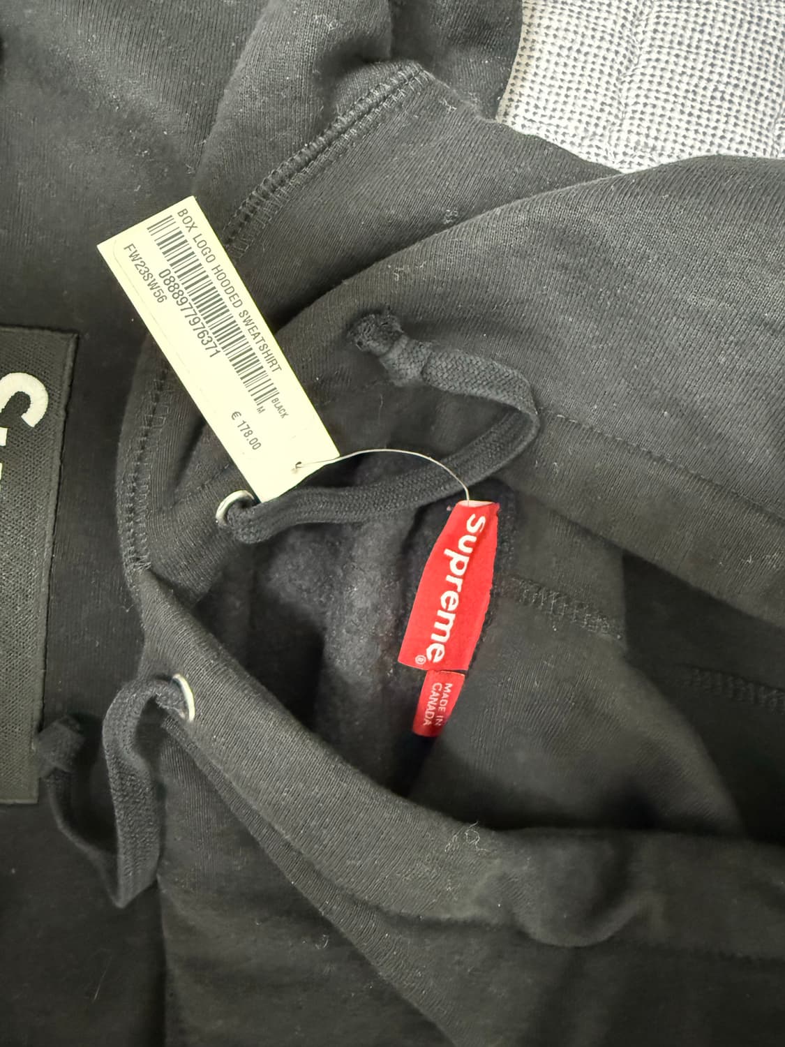 [M]슈프림 박스로고 블랙후드티 상품이미지4