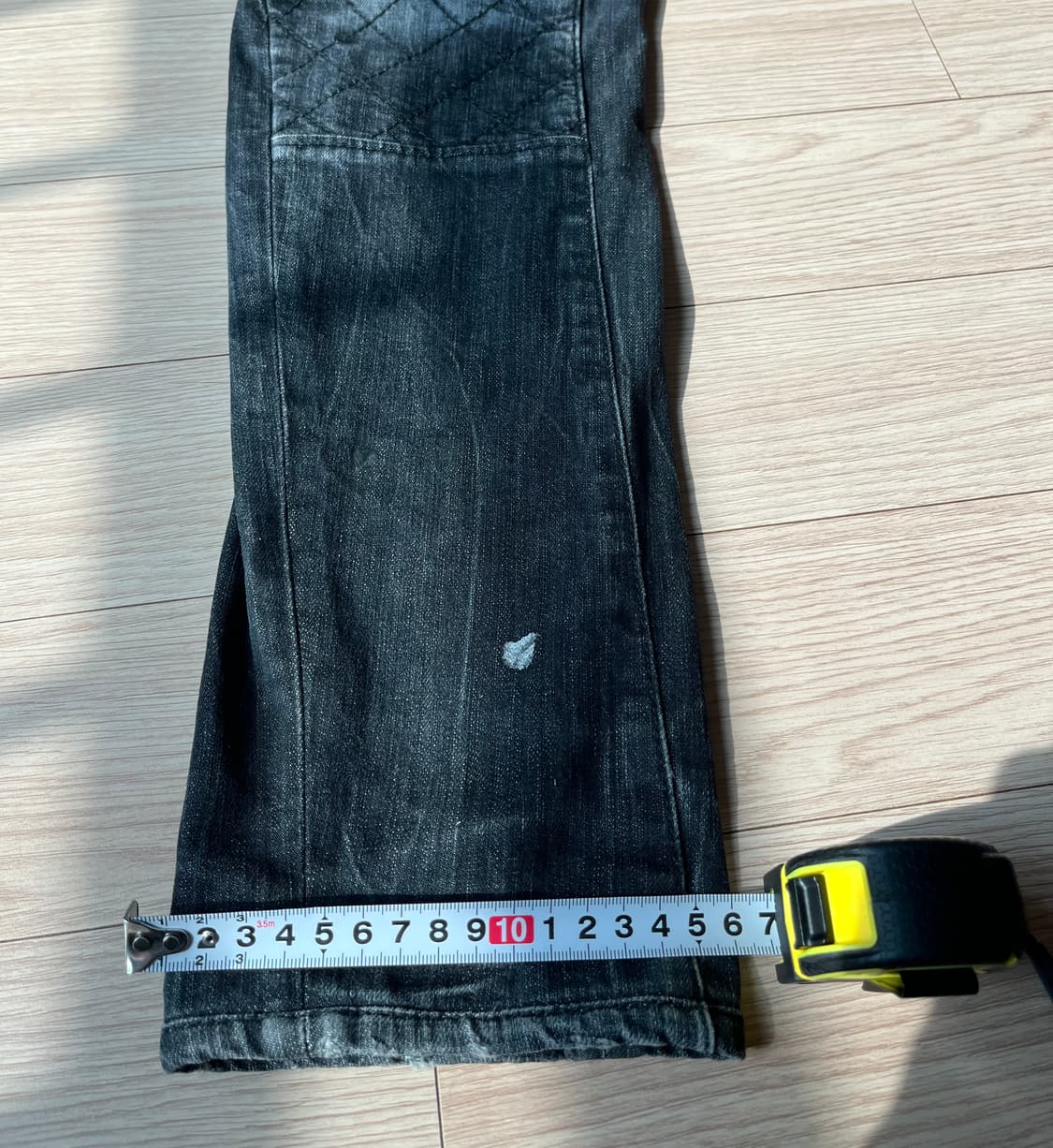 디스퀘어드2 블랙 퀼팅 바이커 청바지 46 상품이미지10