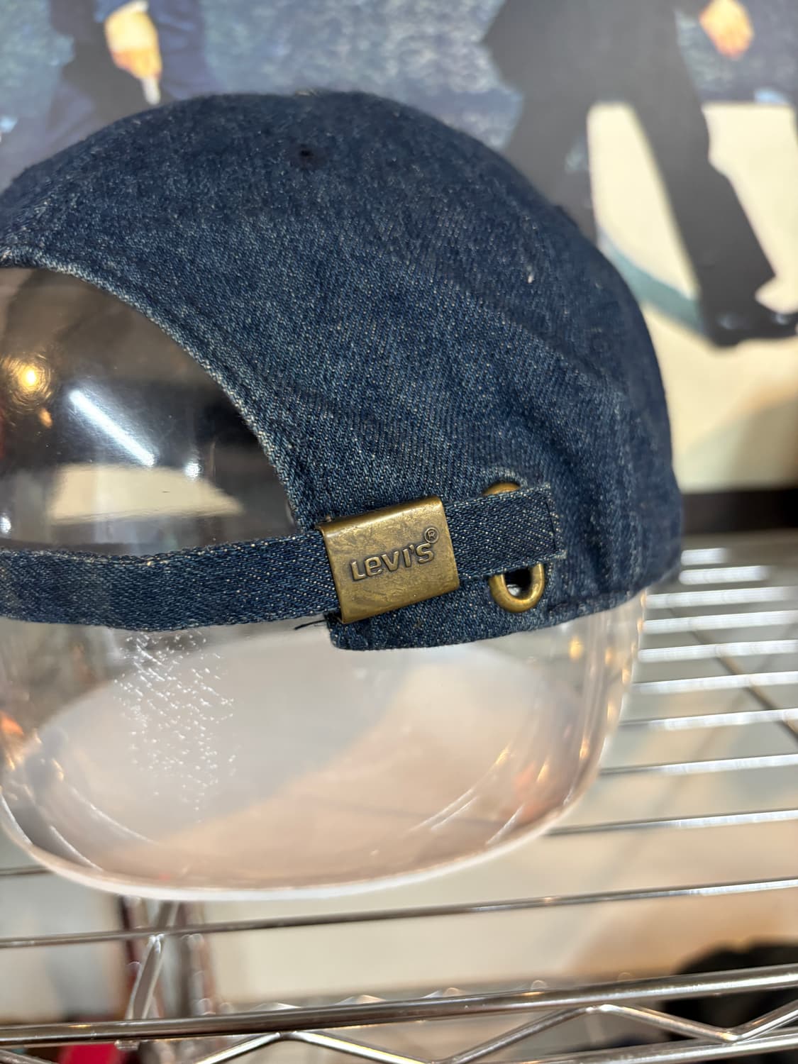 00s Levis 리바이스 레드텝 빈티지 데님 볼캡 모자 상품이미지4