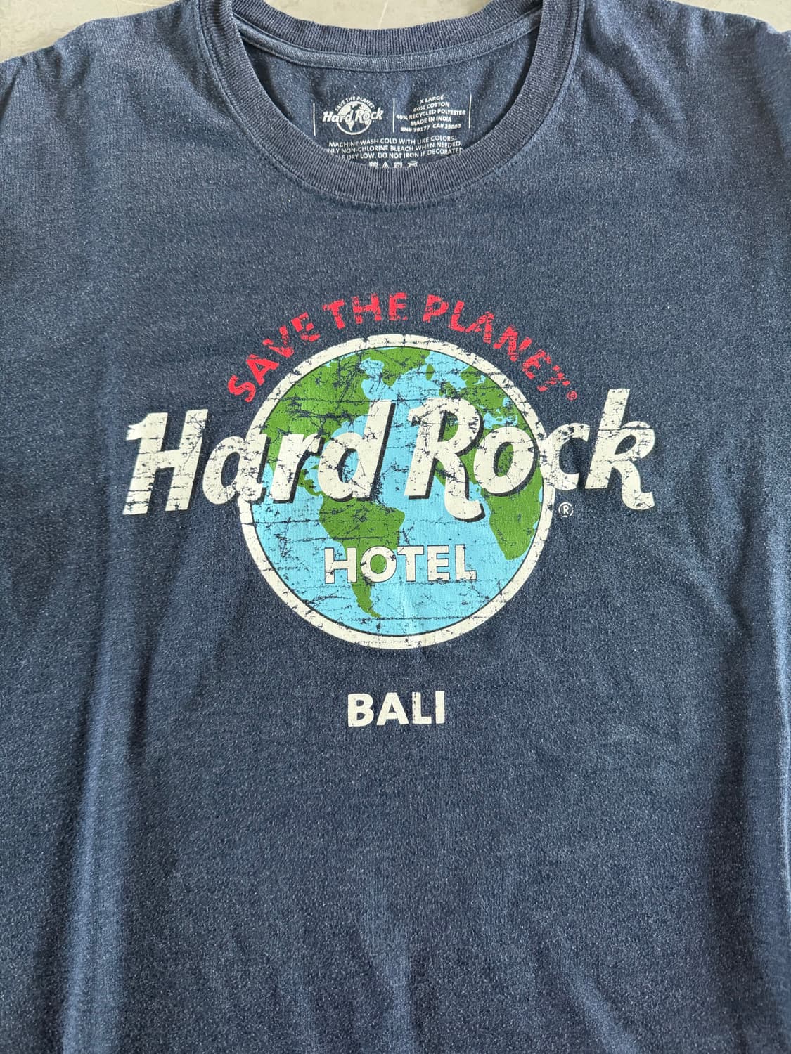 하드락카페 발리 네이비 반팔 XL (hard rock cafe) 상품이미지1