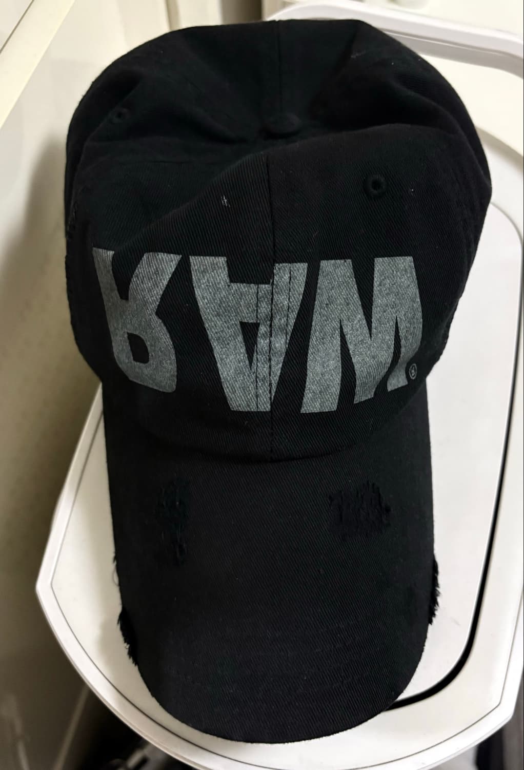 Etce RAW BALL CAP (BLACK) 볼캡 모자 L 상품이미지2