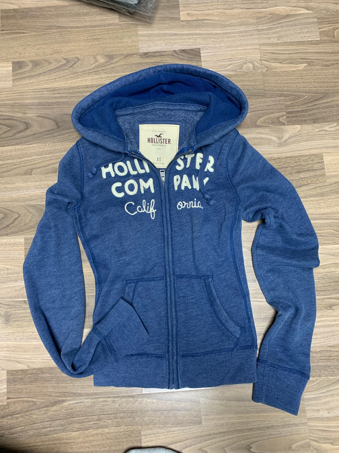 홀리스터 후드집업 ,블루,XS,딱붙 상품이미지9